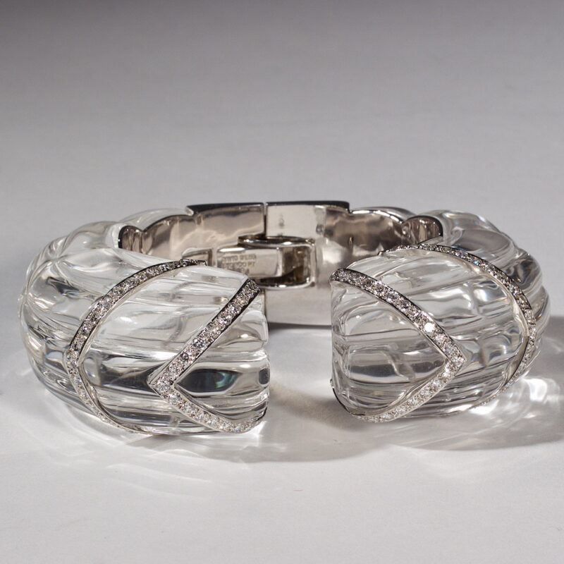 David Webb Rock Crystal Bracelet