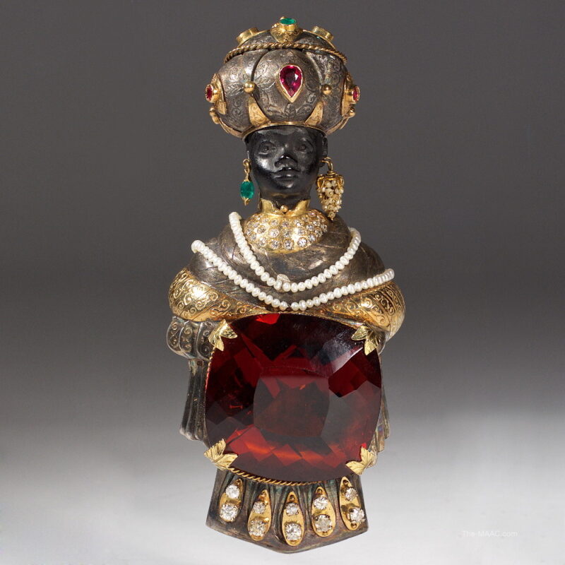 Unusually Large Blackamoor Brooch