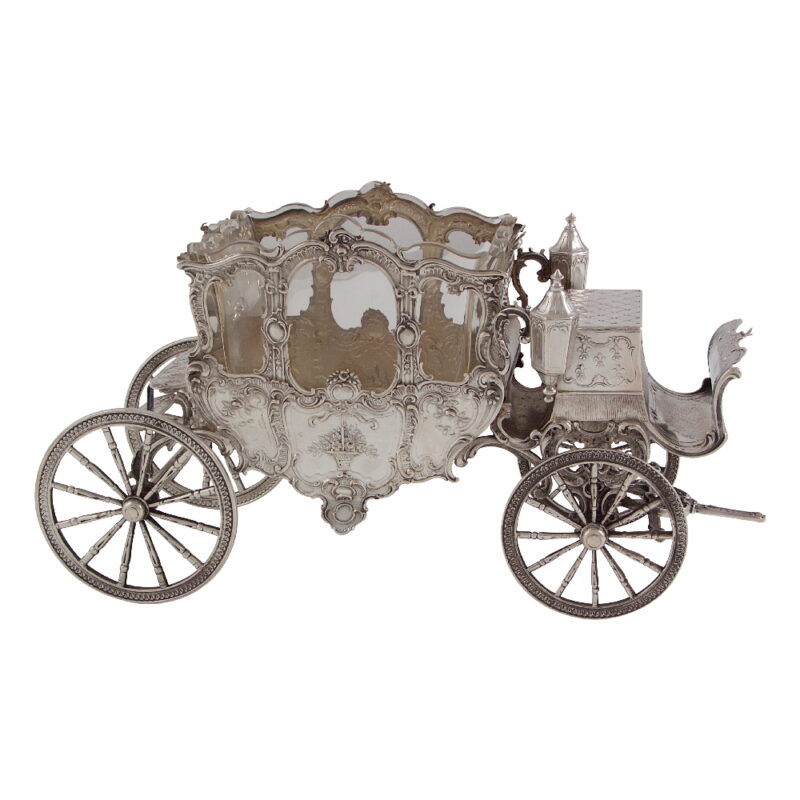 Antique German Silver Carriage - Image 2