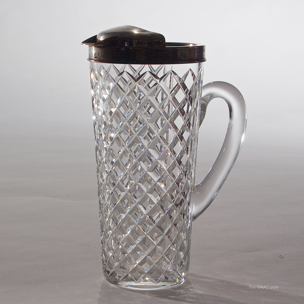 Silver and Glass Cocktail Pitcher - Manhattan Art and Antiques Center