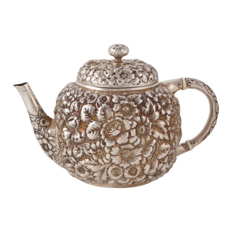 Antique Silver Tea Pot - at Manhattan Art & Antiques Center 