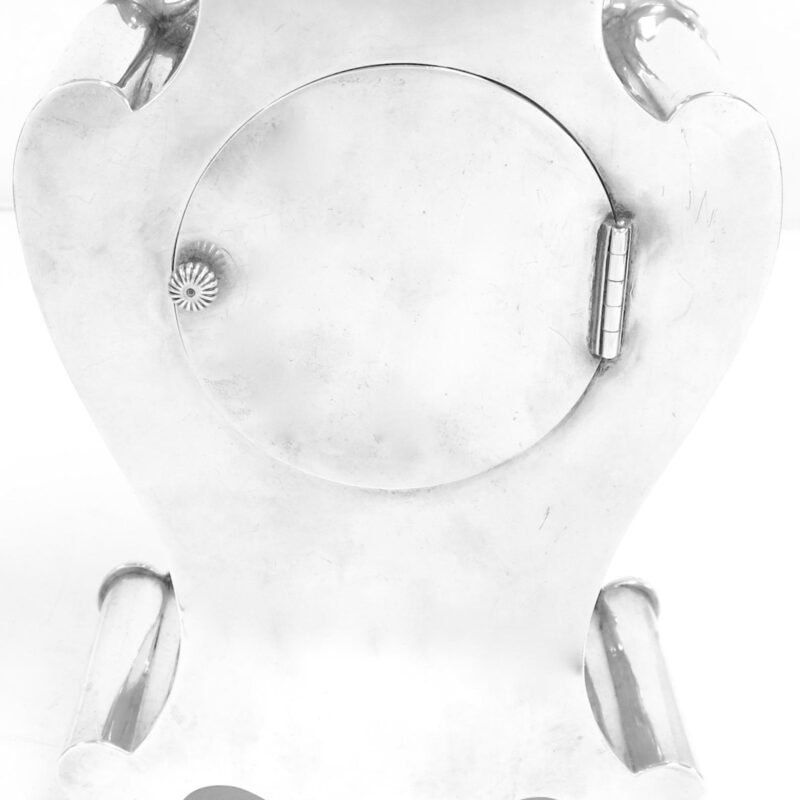 Antique Sterling Silver Clock - Image 6