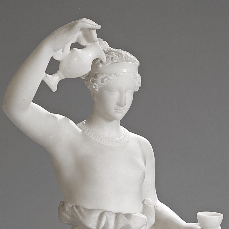 A Finely Carved Neoclassical Marble of a Standing Female Figure. - Image 2