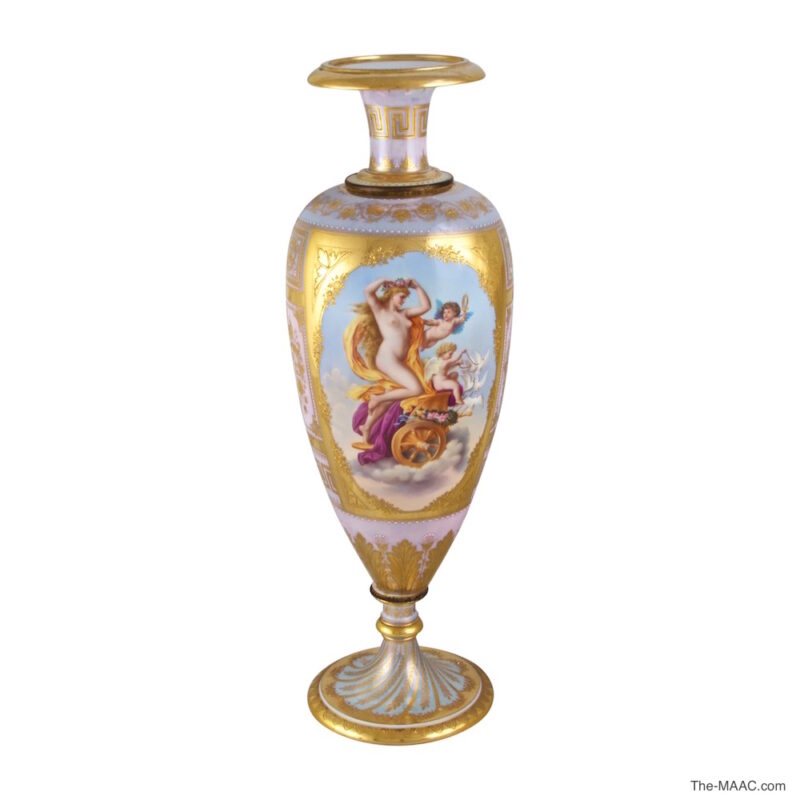 Lovely Royal Vienna Double Painted Vase