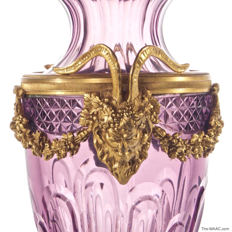 A Highly Decorative Amethyst Crystal and Gilt Bronze Lamp Urn - Image 2