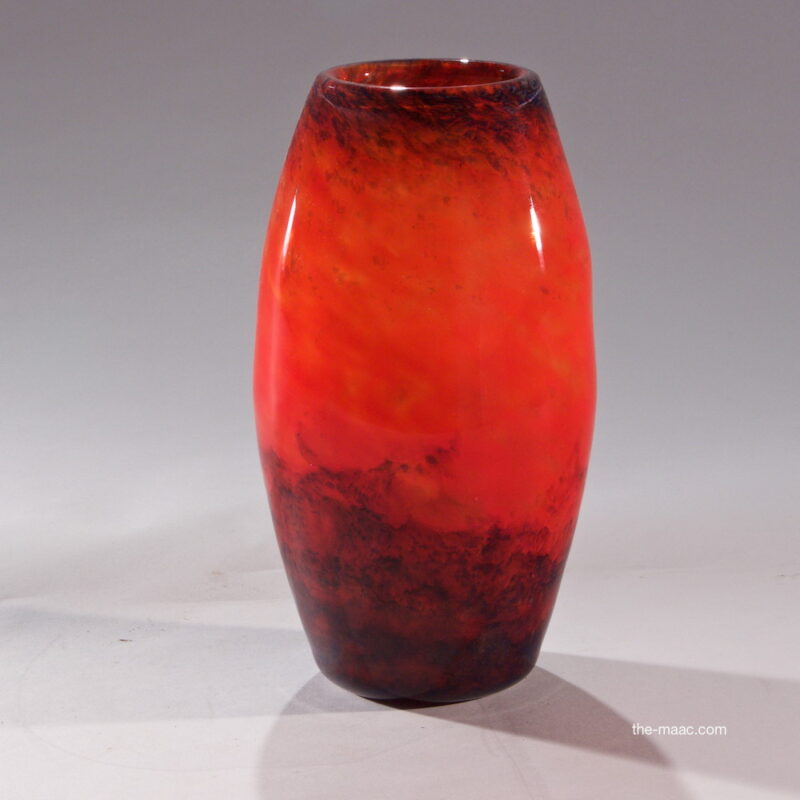 Muller Freres Luneville French Art Deco Glass Vase