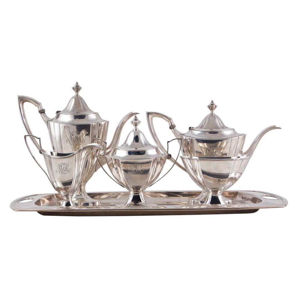 Watson Sterling Silver Tea and Coffee Service - at the auction - The Manhattan Art & Antiques Center