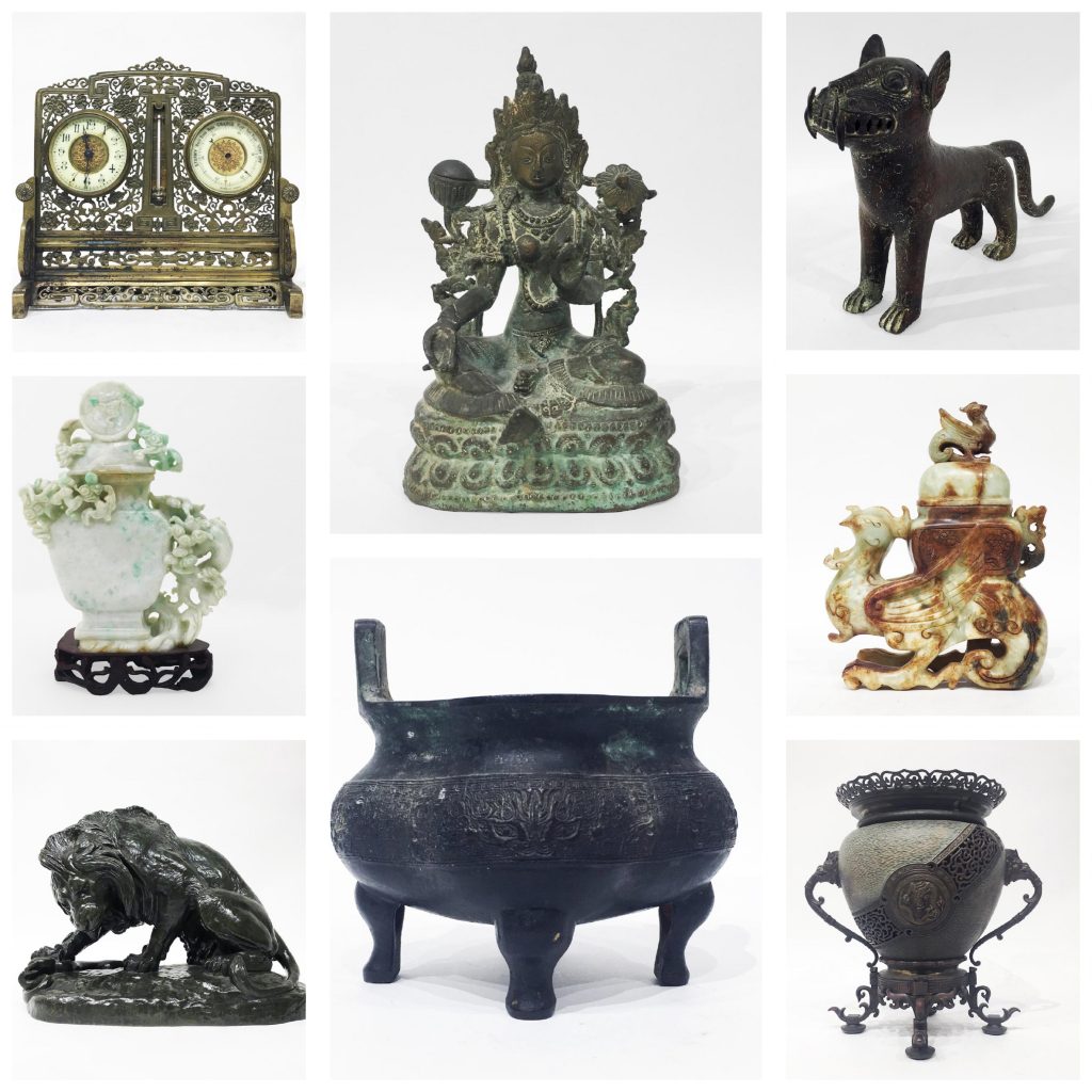 Jade and Bronze Items - at the Manhattan Art and Antiques Center's January Sale