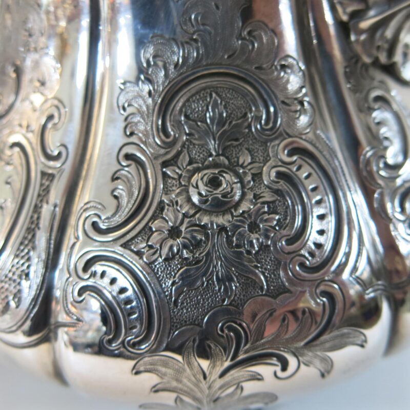Antique English Sterling Silver Tea & Coffee Set London 1830 - Image 5