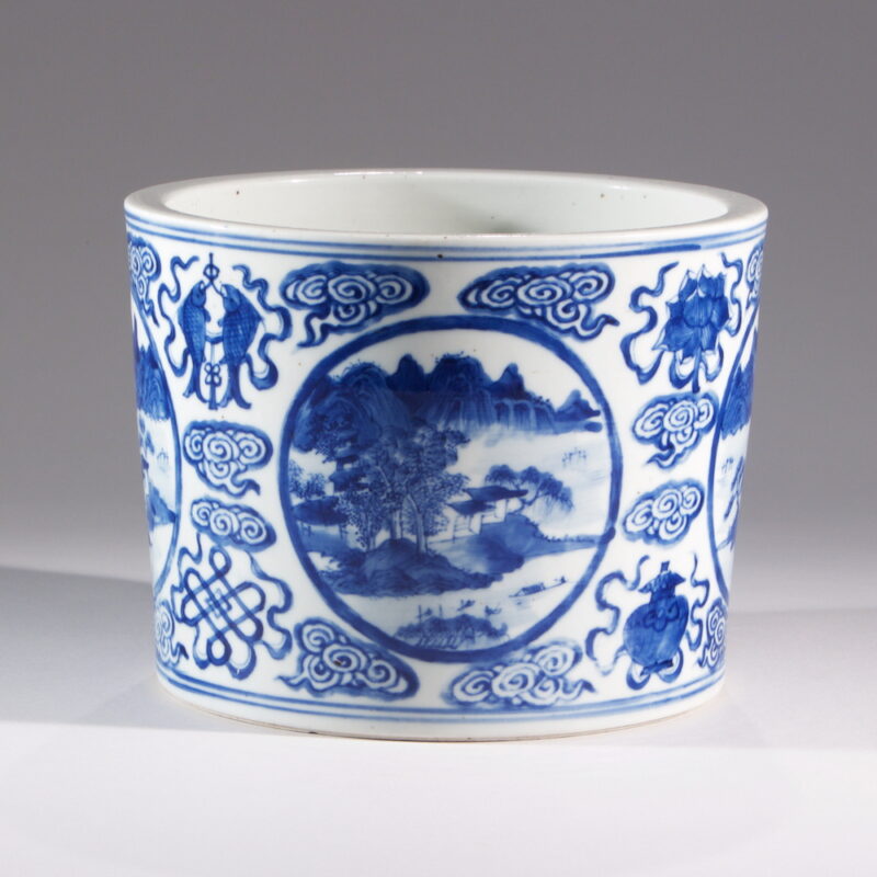 Blue and White Chinese Porcelain Planter