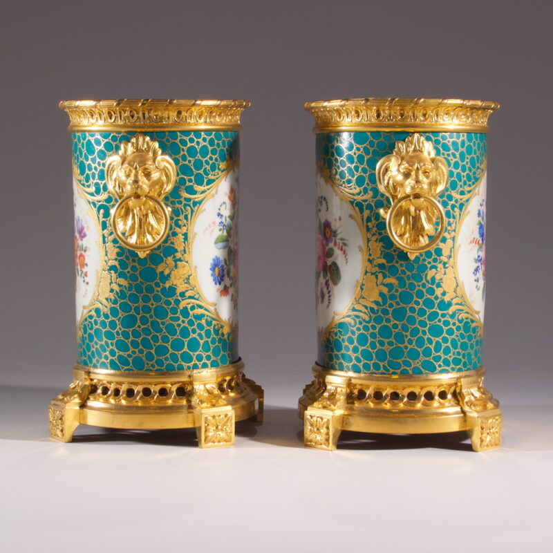 Pair of Green Sevres Wine Coolers - Image 3