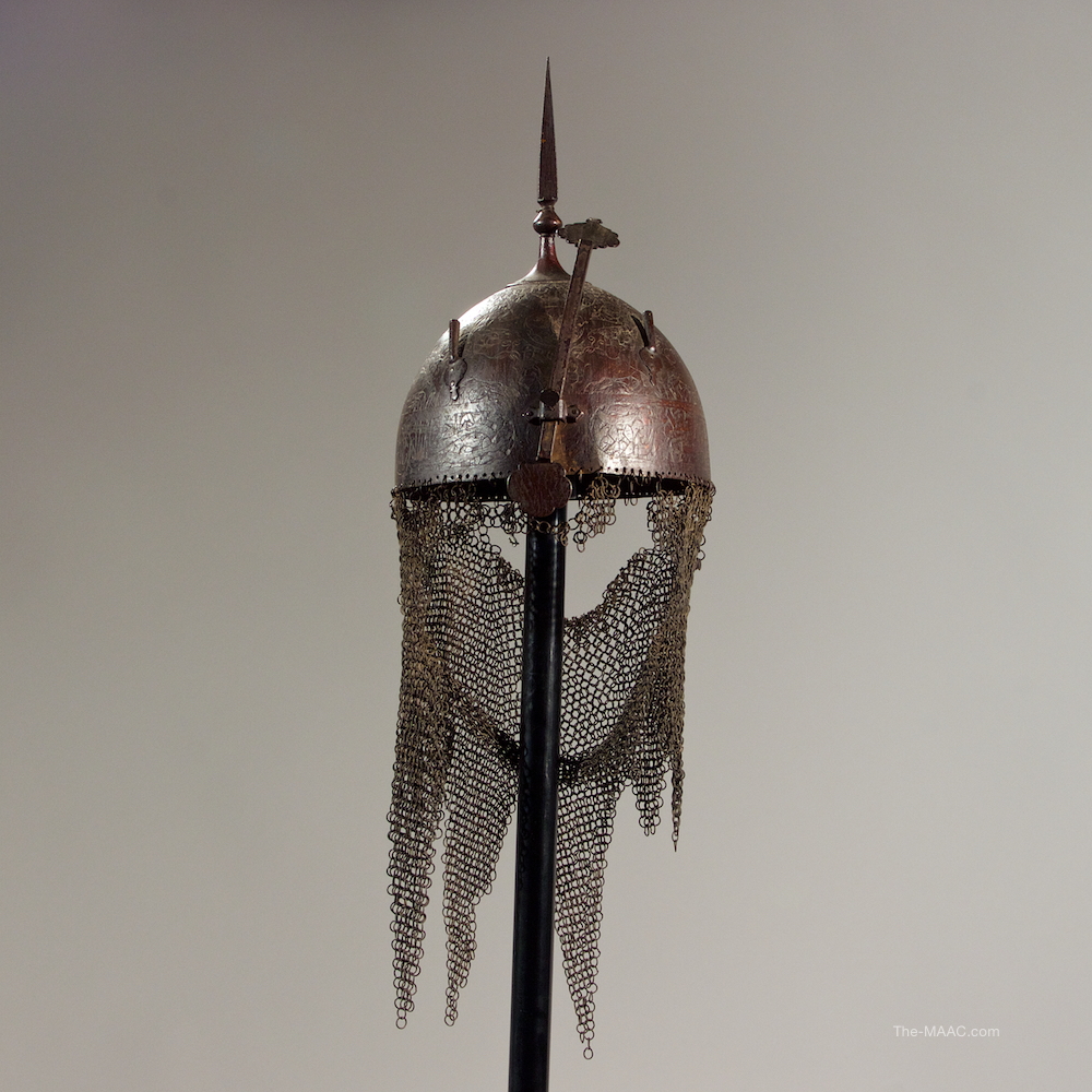 17th Century Persian Helmet - at Palmyra Heritage - at Manhattan Art and Antiques Center