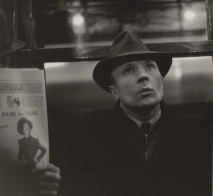 Walker Evans, Subway Portrait from the series Subway Portraits, 1938-1941 on moma.org