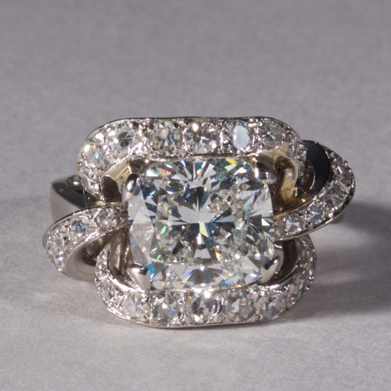 Fine Cushion Cut Diamond Ring