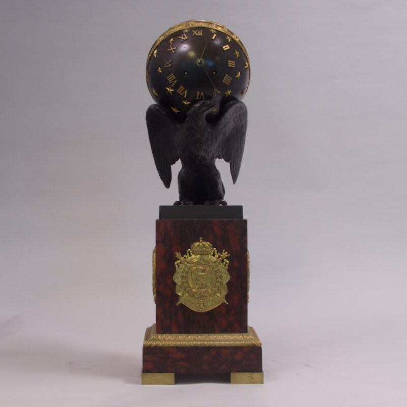 French Empire Zodiac Eagle Clock - Image 2