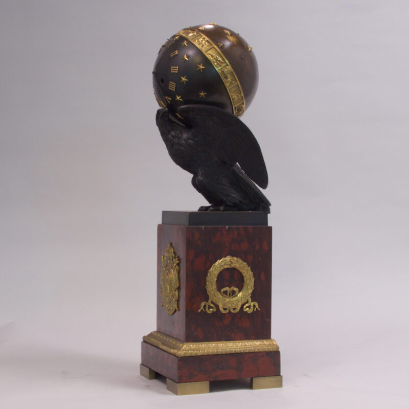 French Empire Zodiac Eagle Clock