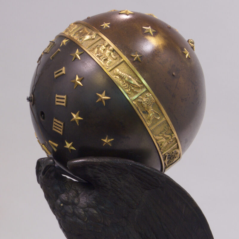 French Empire Zodiac Eagle Clock - Image 3