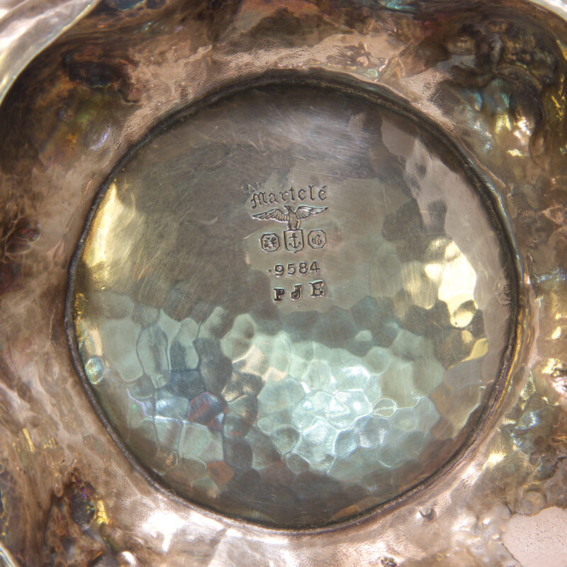 Pair of Gorham Martele Silver Vases - Image 2