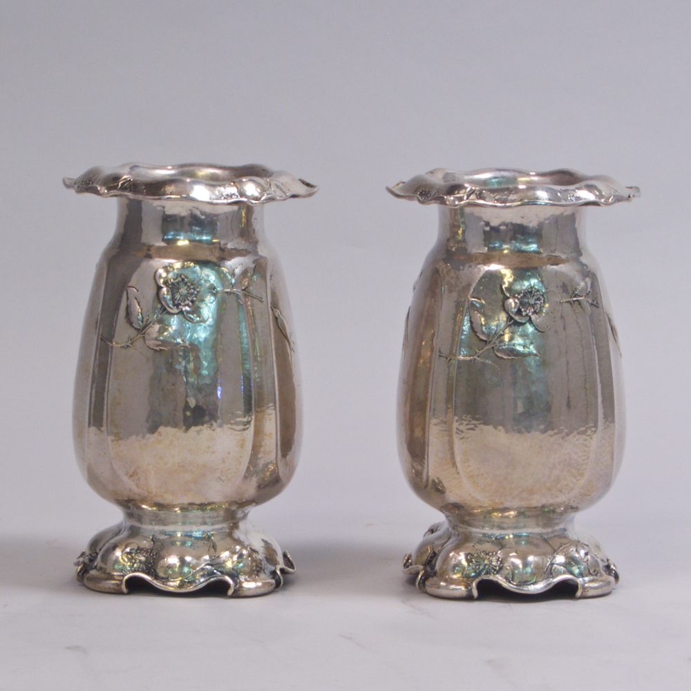 Gorham Martele Silver Vase - at Lev Tov Antiques - at The Manhattan Art & Antiques Center 
