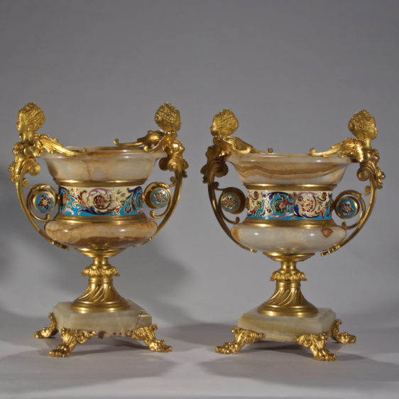 gold urns