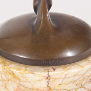 Art Nouveau Bronze of Bat Girl by Bruno Zack -