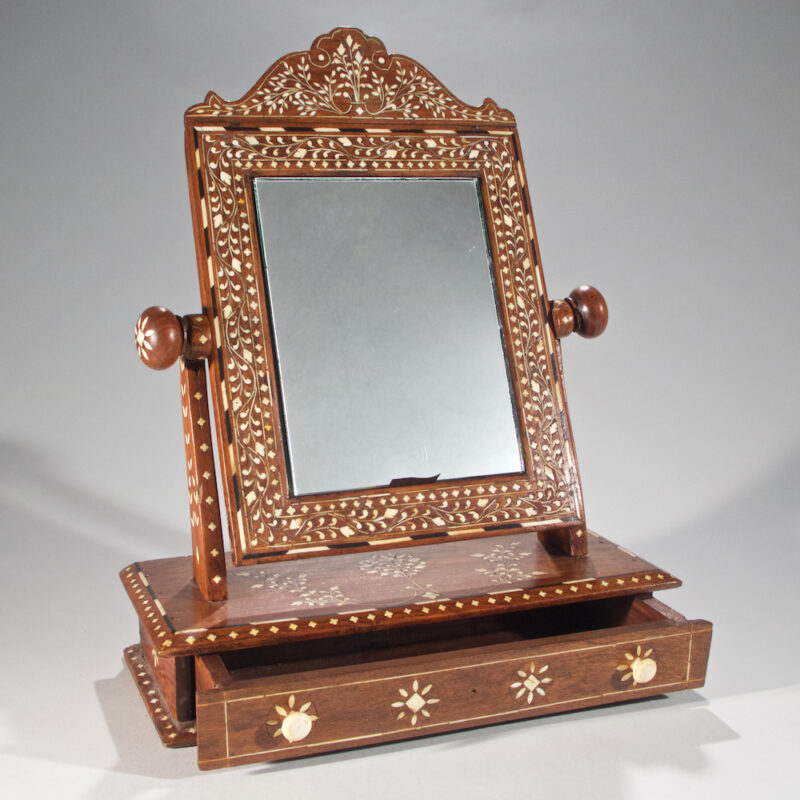 Indian Inlayed Travel Mirror