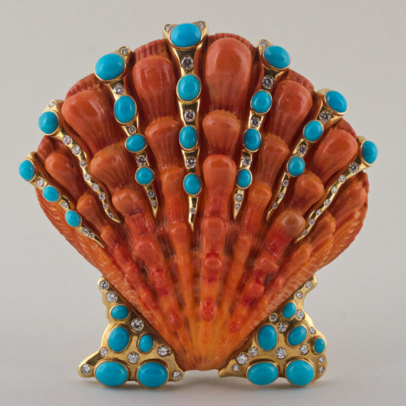 Verdura Shell Brooch