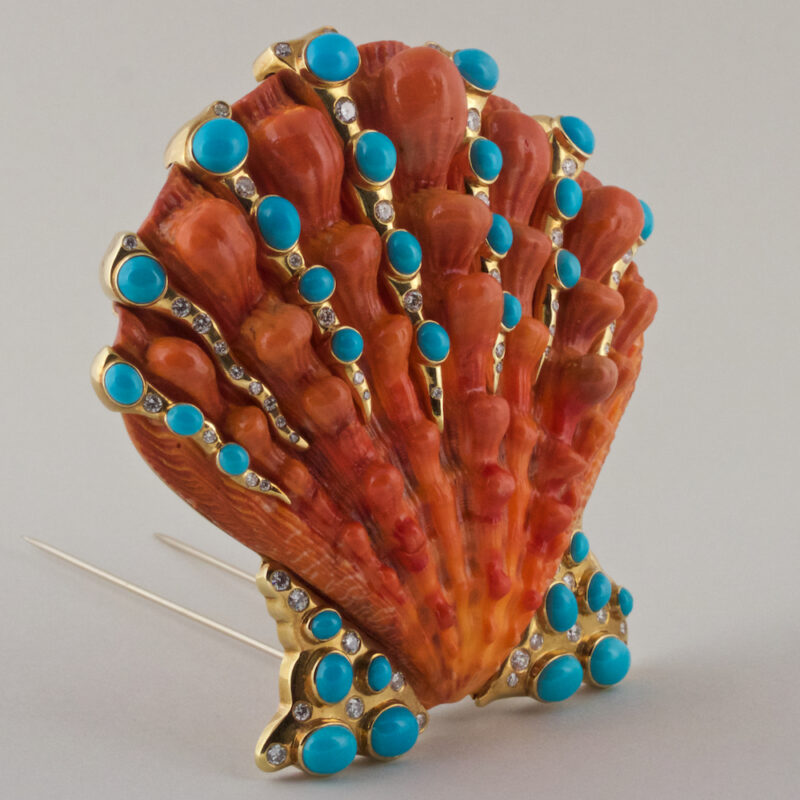 Verdura Shell Brooch