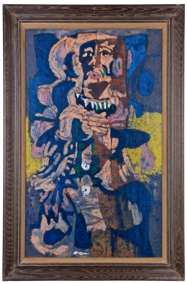 Multi-colored painting: “The Actor” by Karl Zerbe