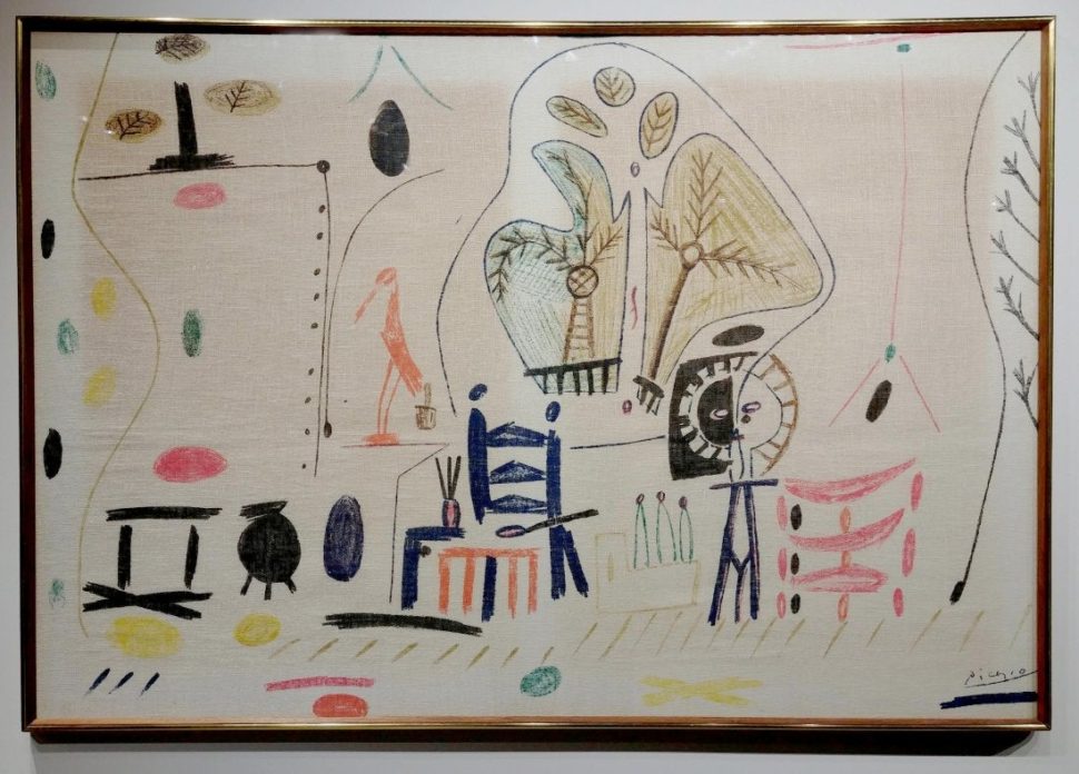 Oil on Canvas, Signed Picasso, The Studio at La Colofornie