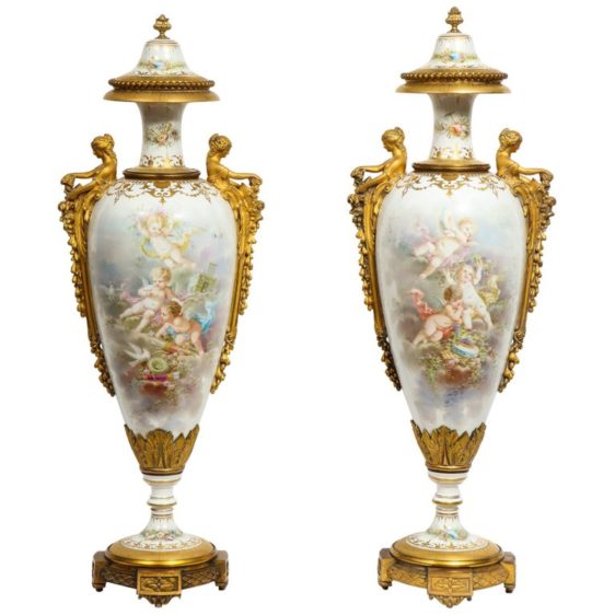French Ormolu-Mounted Sèvres