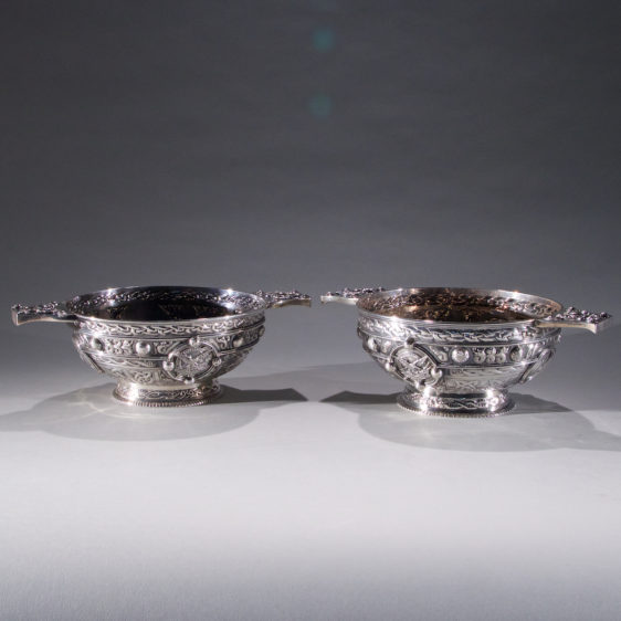 Pair of Scottish Silver Bowls