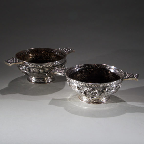 Pair of Scottish Silver Bowls
