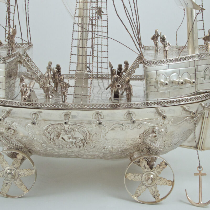 Stunning English Hallmarked Sterling Silver Neff (Sailing Ship)