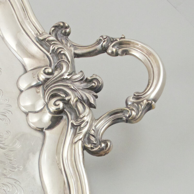 Antique English Sterling Silver Large Tray