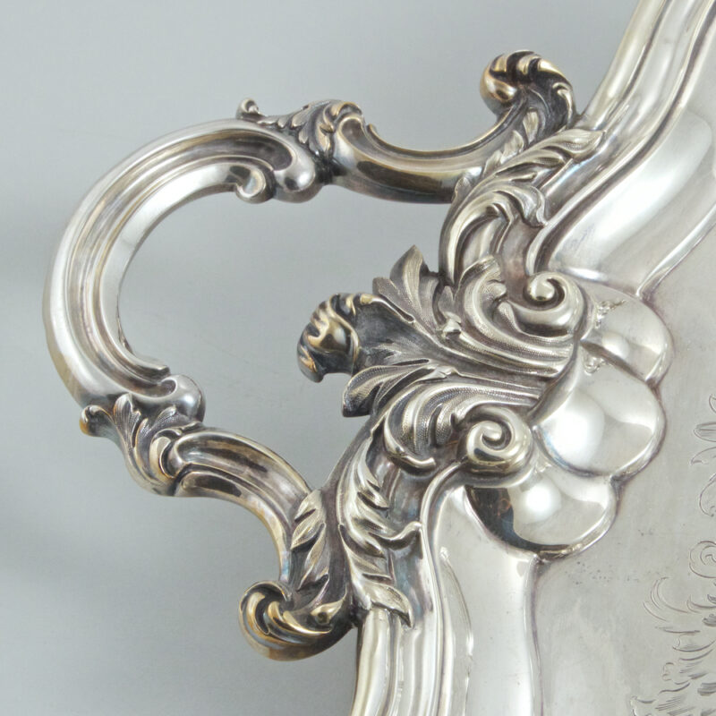 Antique English Sterling Silver Large Tray