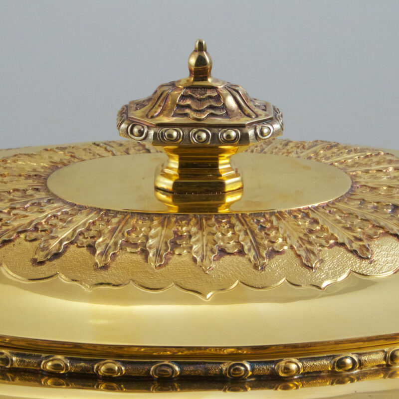 Tiffany Sterling Silver Gilt Oval Centerpiece, Jardiniere, Tureen