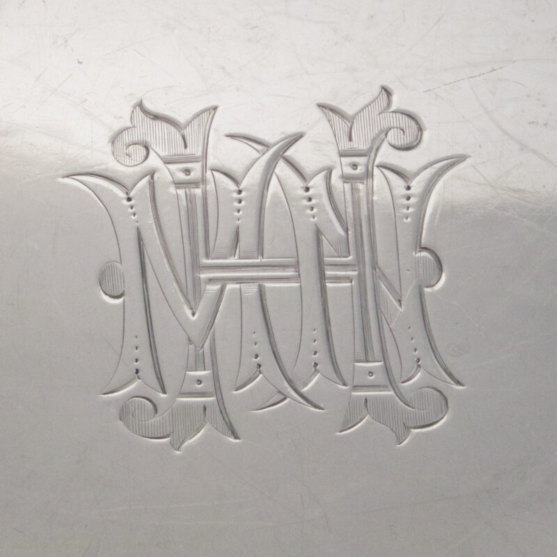 Large Oval Sterling Silver Gallery Tray - Image 4
