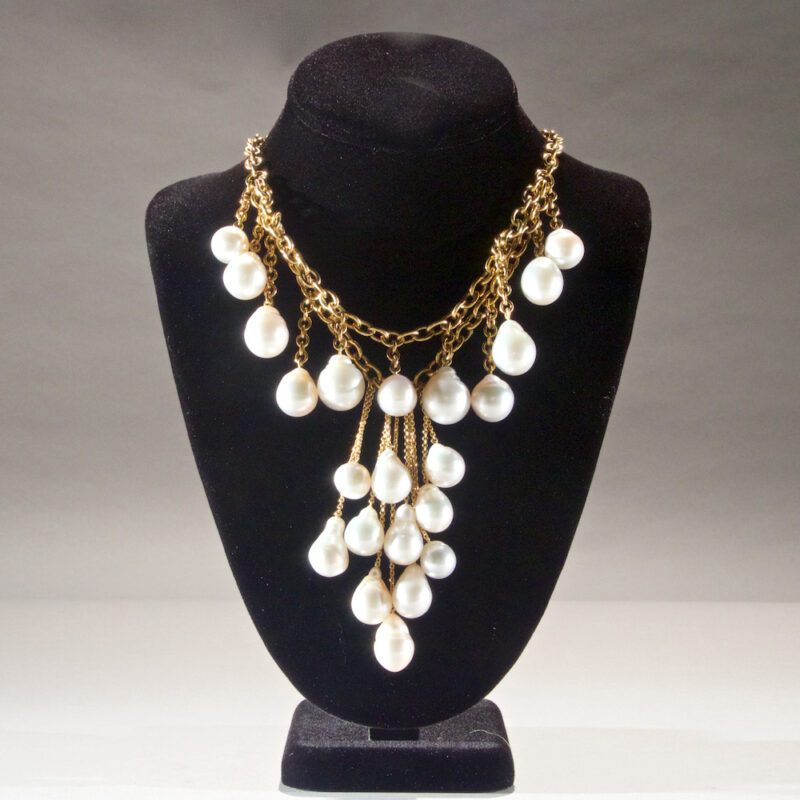 Prince Dimitri Baroque White South Sea Pearl Necklace