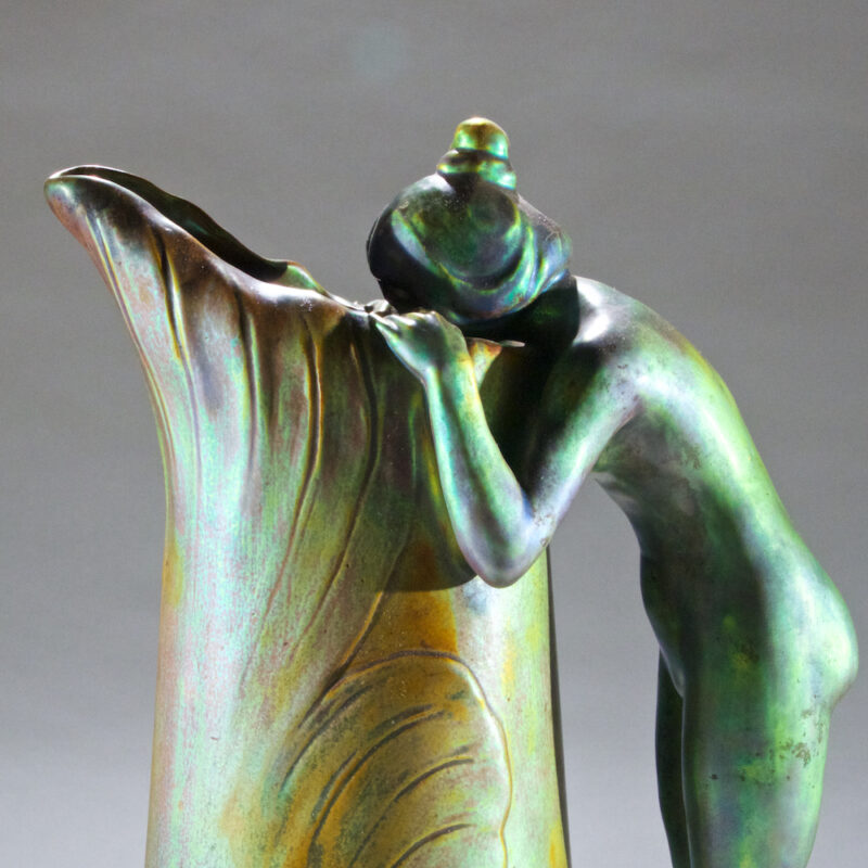 Zsolany Eosin Art Nouveau Pitcher