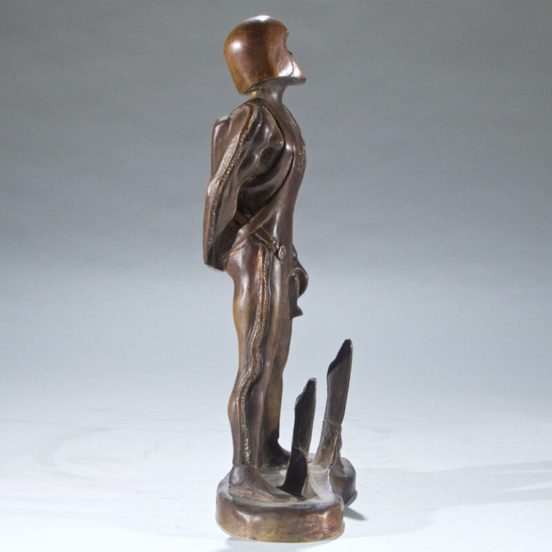 "Rocket Man" Science Fiction Bronze Sculpture