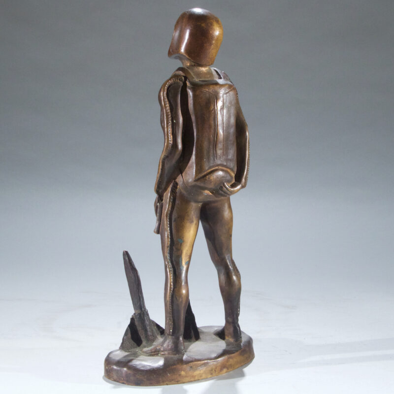 "Rocket Man" Science Fiction Bronze Sculpture