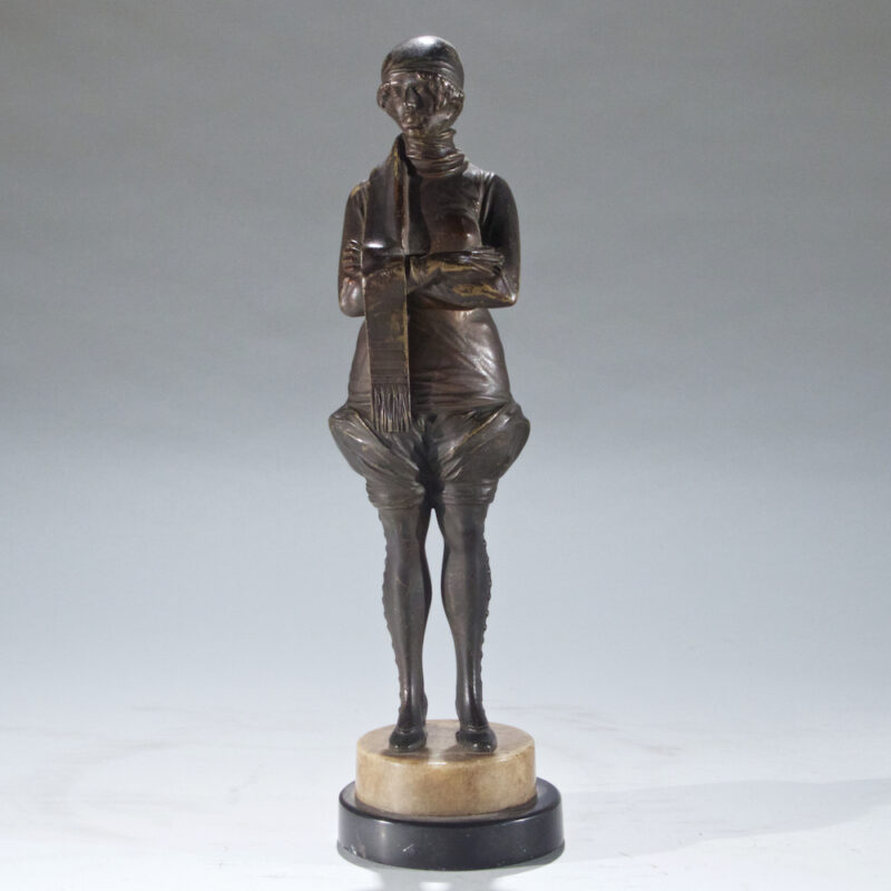 "Bathing" Flapper Bronze
