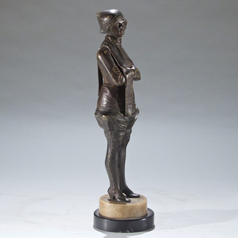 "Bathing" Flapper Bronze