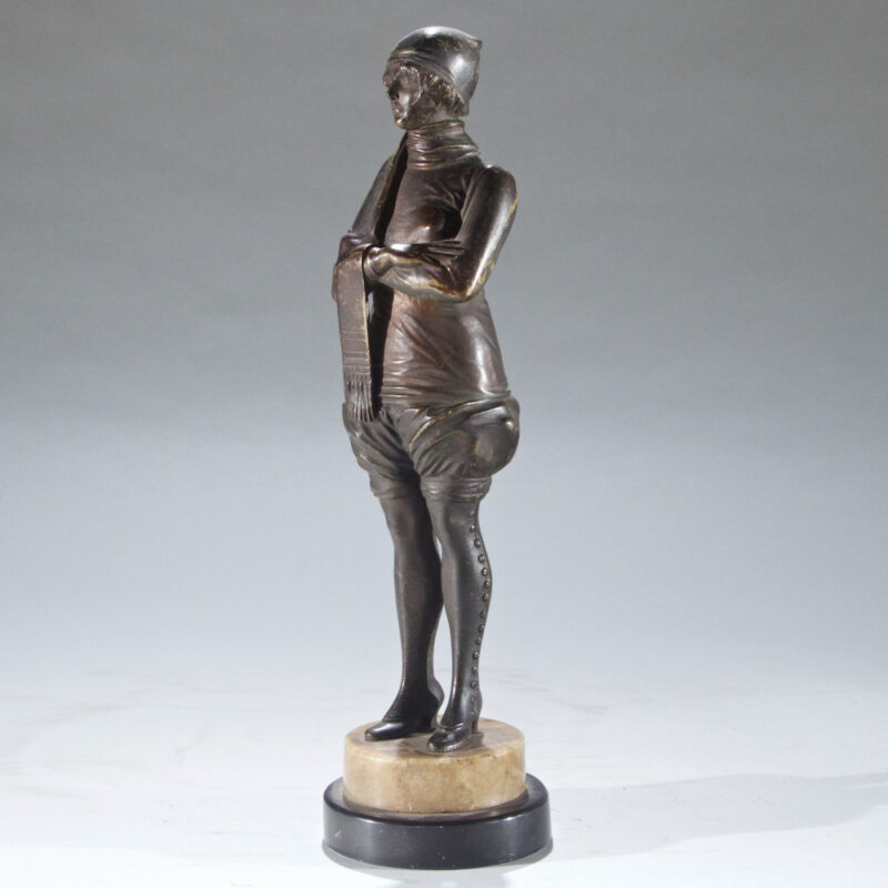 "Bathing" Flapper Bronze