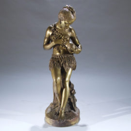 "Mother and Child" Bronze Sculpture
