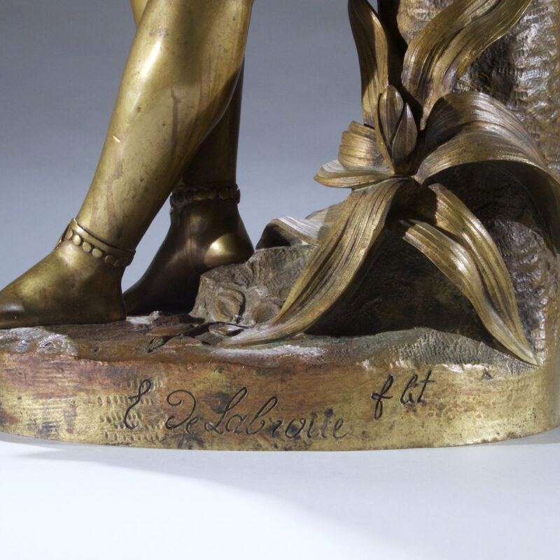 "Mother and Child" Bronze Sculpture