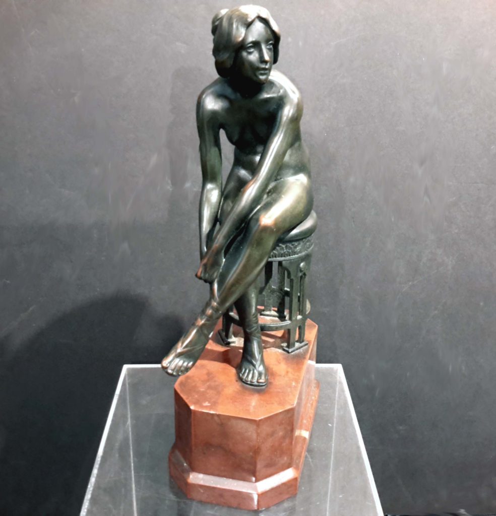  Nude Bronze of Woman Sitting
