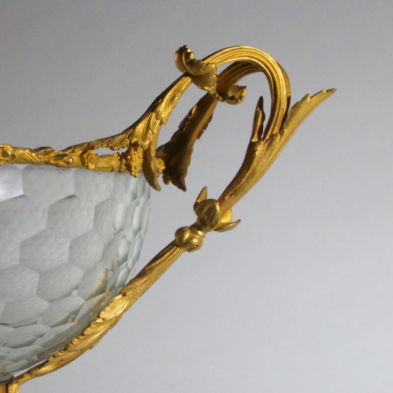 Elegant French Ormolu and Glass Centerpiece