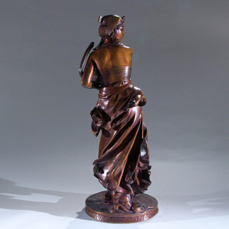 Fine Patinated Bronze Sculpture of an Egyptian Dancer by A. Falguiere